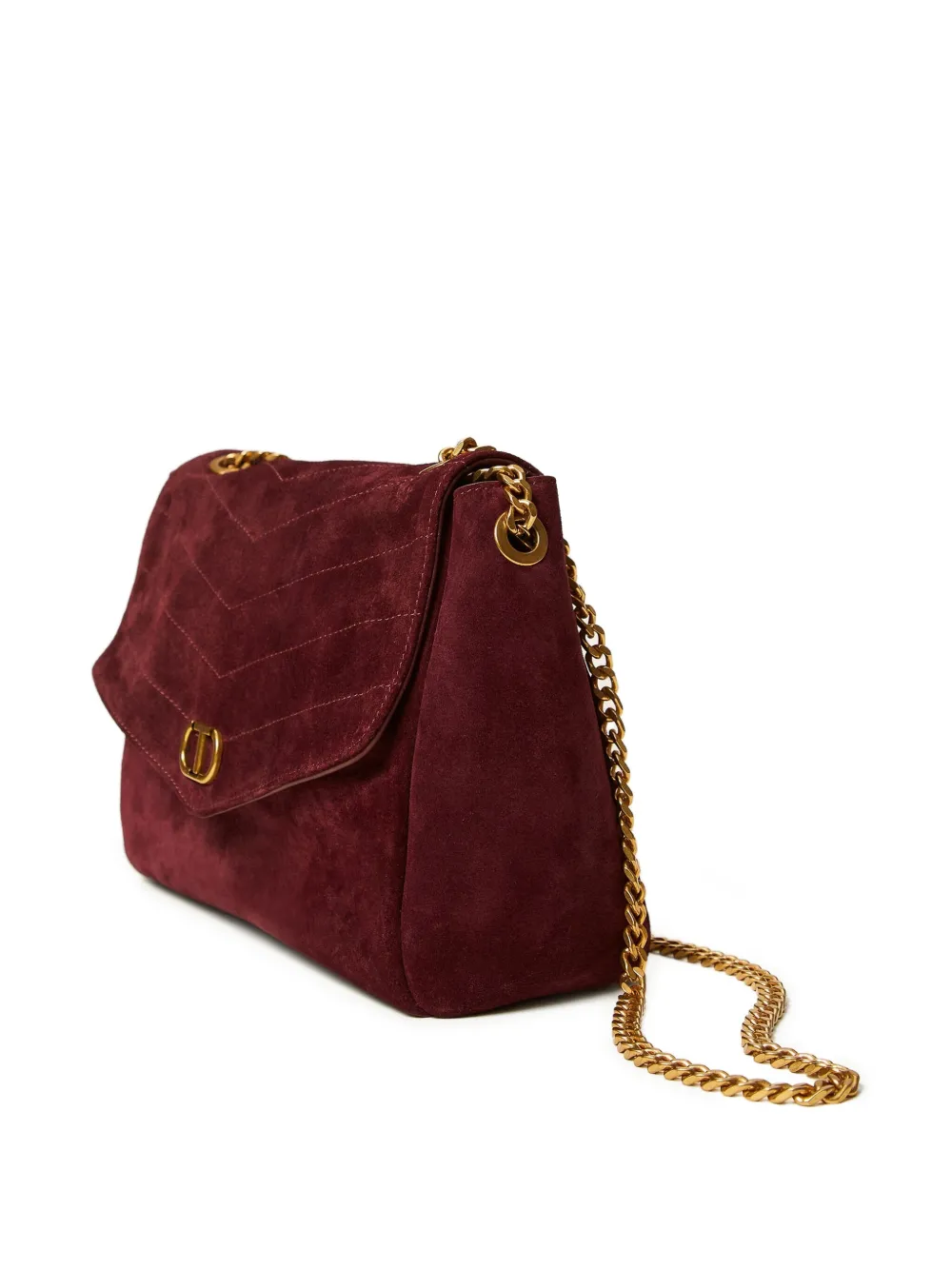 TWINSET Dreamy gewatteerde schoudertas met ketting - Rood