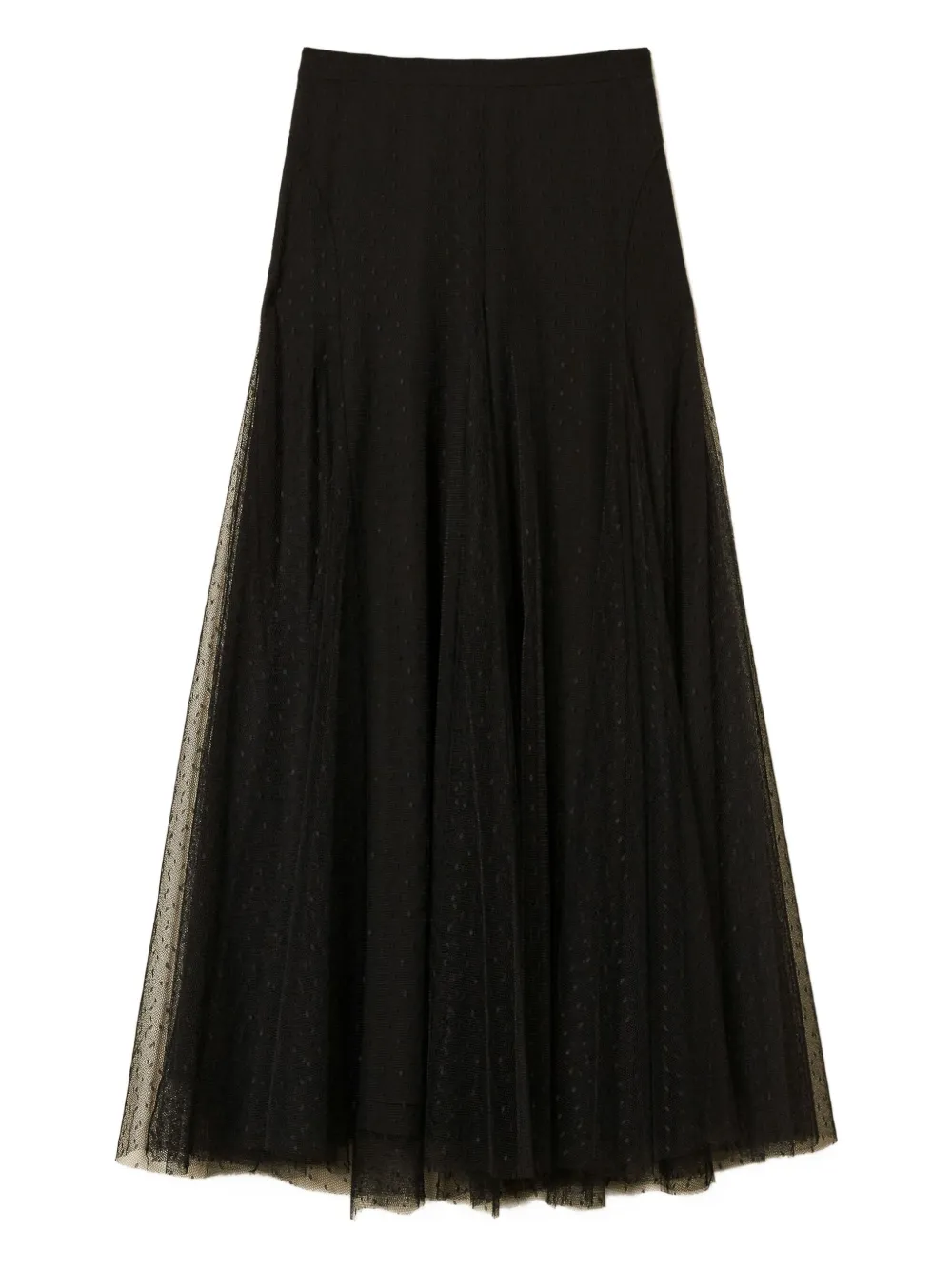 TWINSET Tulen maxi-rok met stippen Zwart