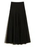 TWINSET polka-dot tulle maxi skirt - Black