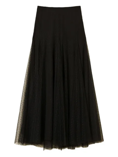 TWINSET polka-dot tulle maxi skirt
