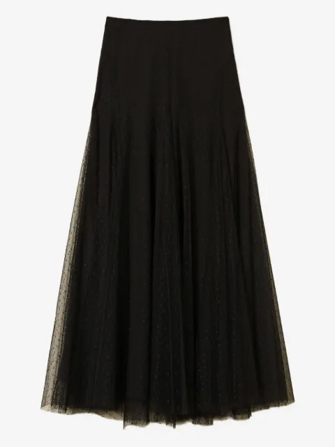 TWINSET polka-dot tulle maxi skirt