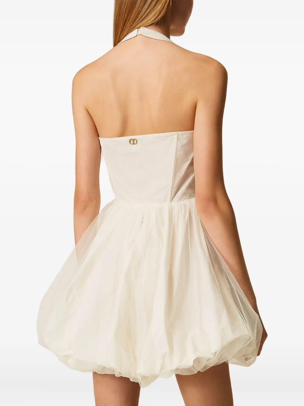 TWINSET Tulen mini-jurk Wit