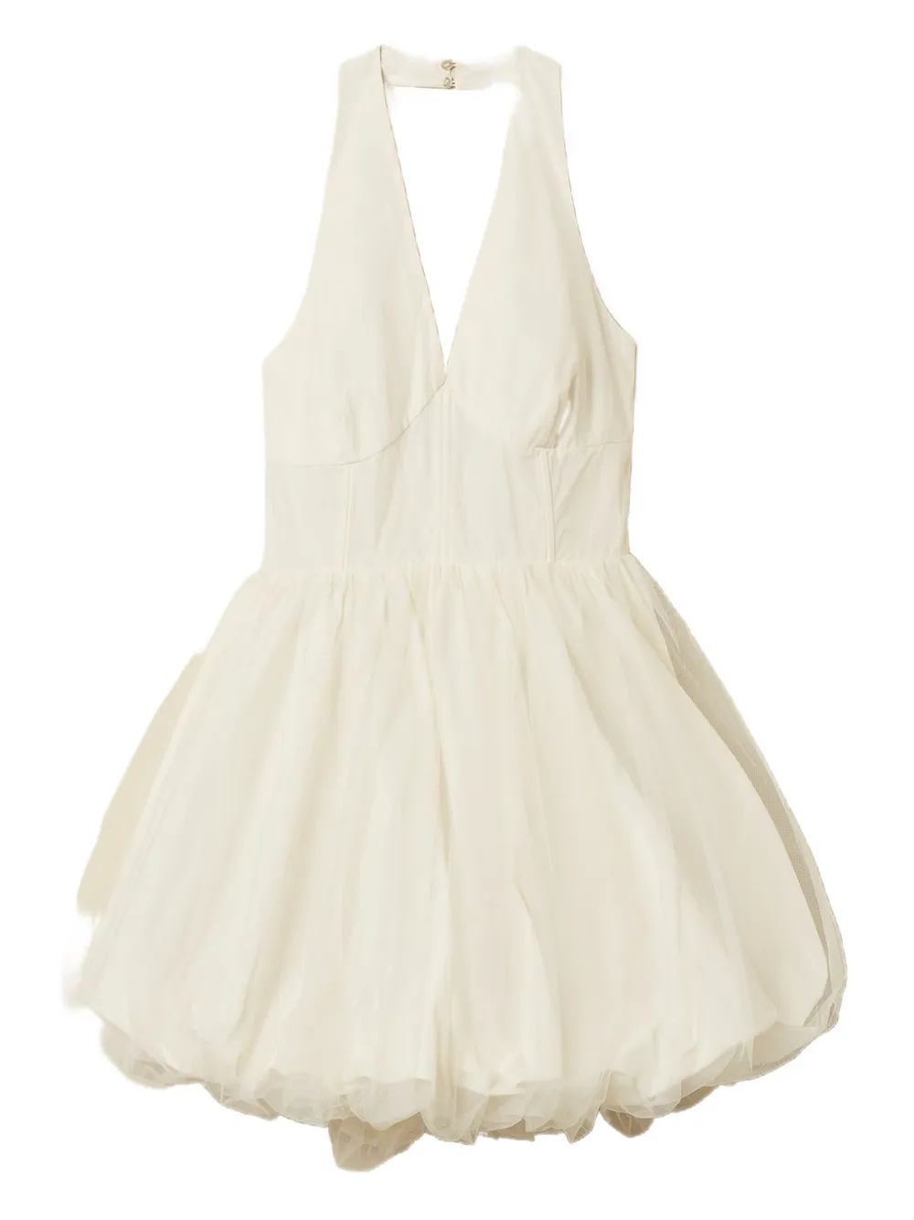 TWINSET tulle mini dress - Bianco