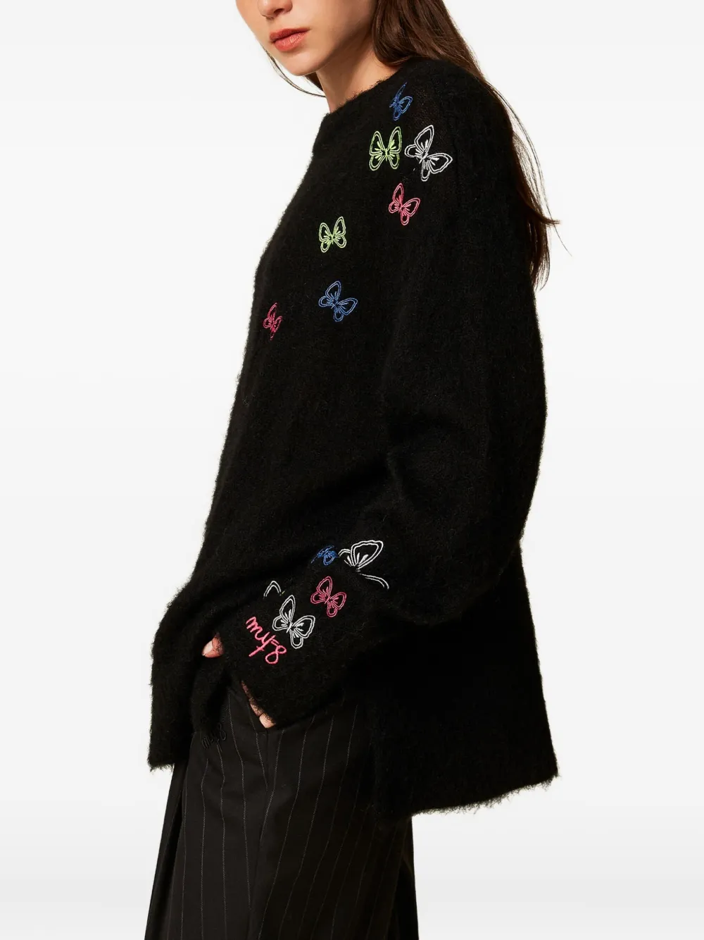 TWINSET butterfly-embroidered sweater | Knitted Sweaters | Image 2