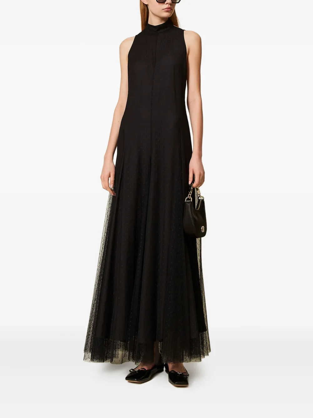 TWINSET Strapless maxi-jurk - Zwart