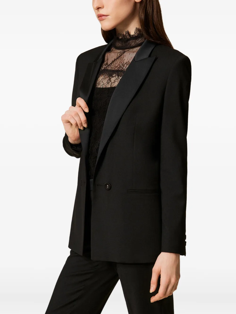 TWINSET Blazer met dubbele rij knopen Zwart