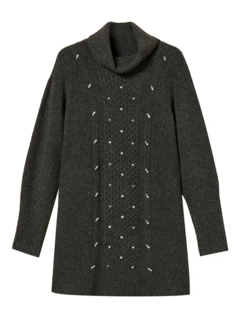 TWINSET embellished knitted mini dress