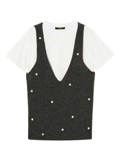TWINSET embellished V-neck T-shirt 