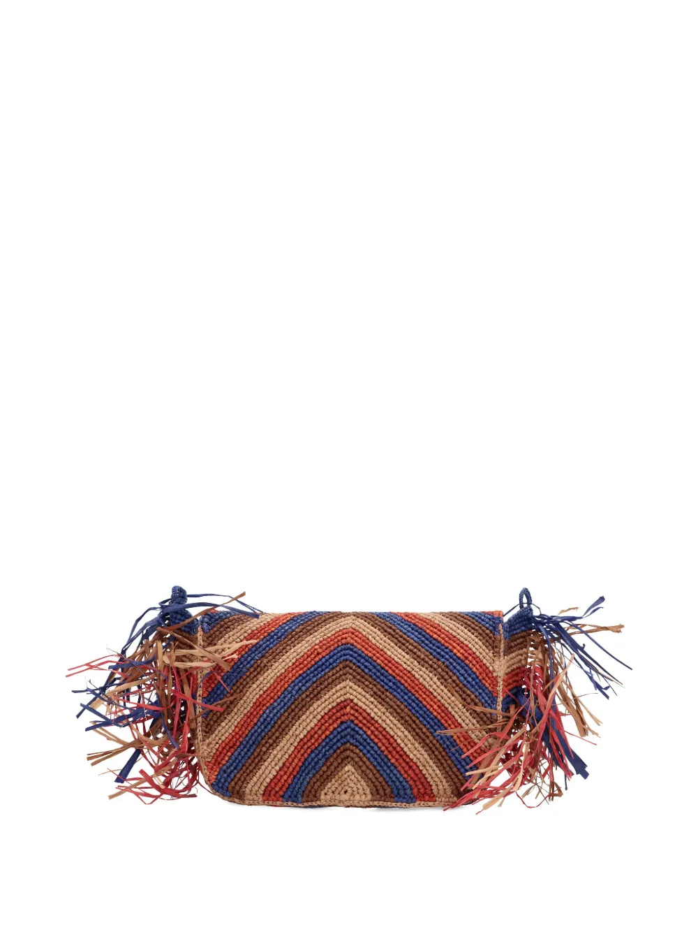 Made For A Woman Chevron-pattern Cross-body Bag In Neutral