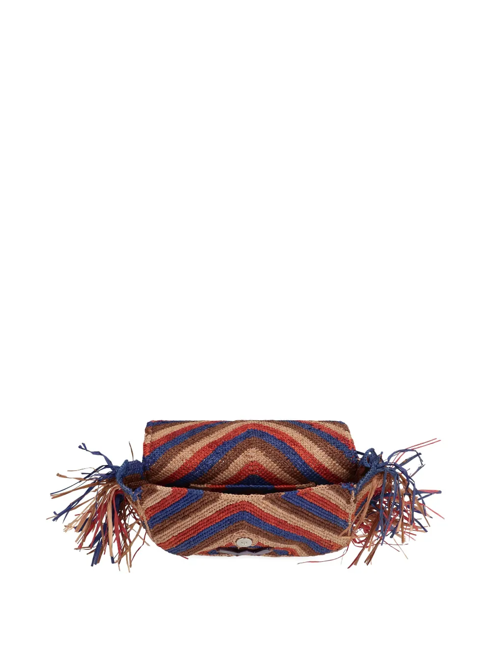 Made For A Woman Chevron-pattern Cross-body Bag In Neutral