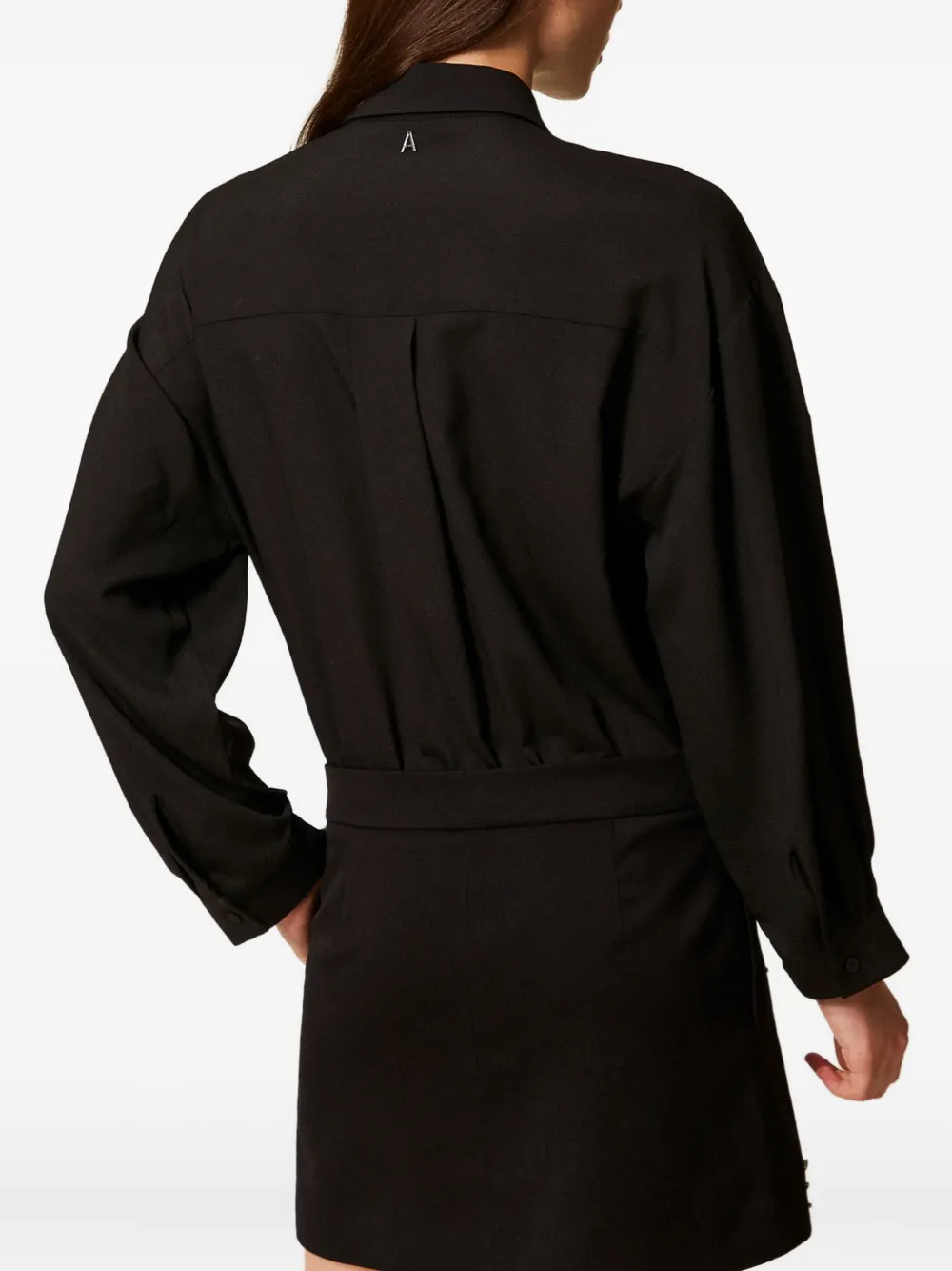 TWINSET Verfraaide mini-jurk Zwart