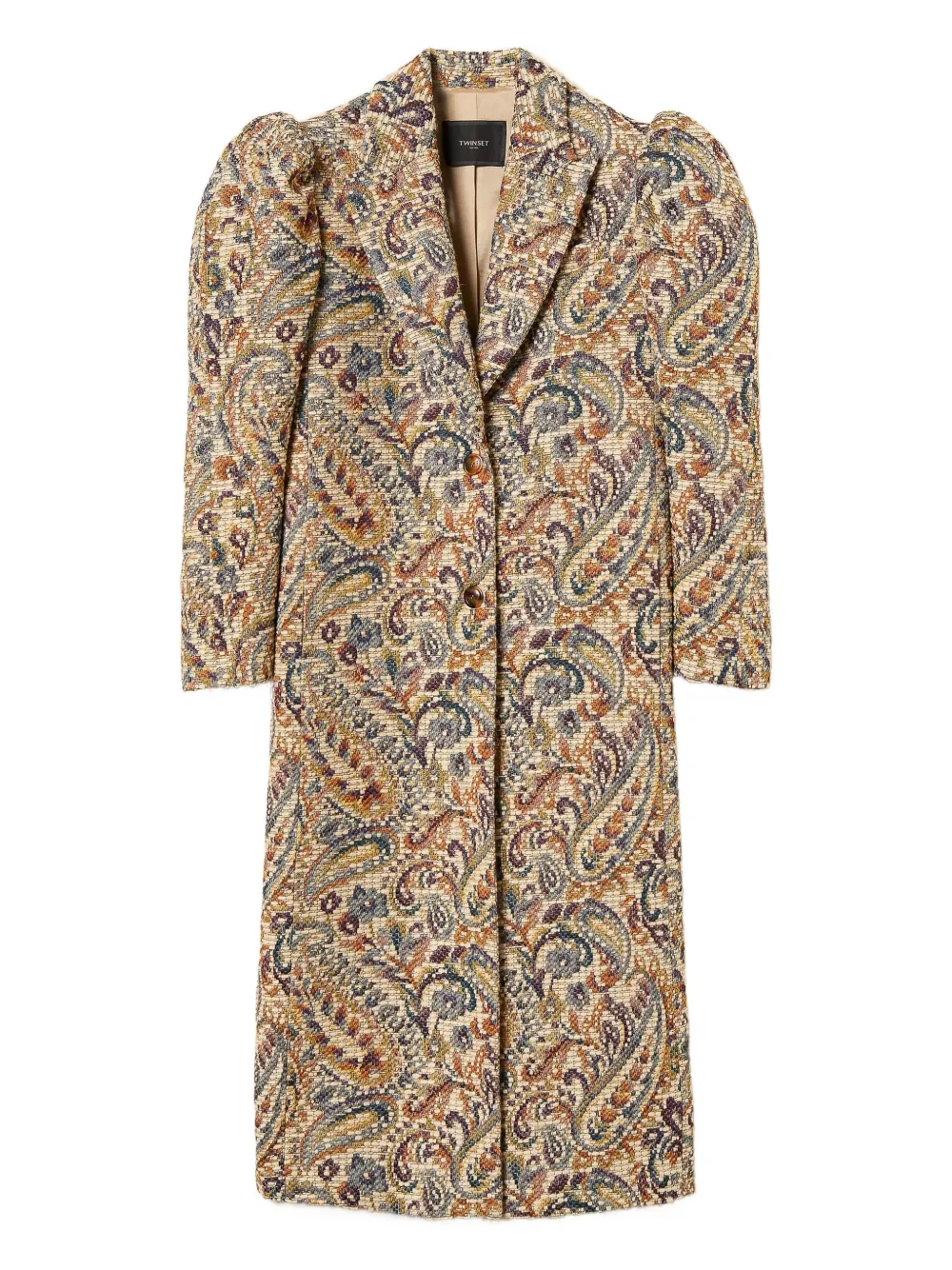 TWINSET Cappotto con stampa paisley - Toni neutri