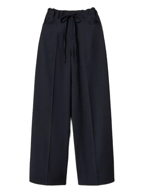 TWINSET drawstring wide-leg trousers