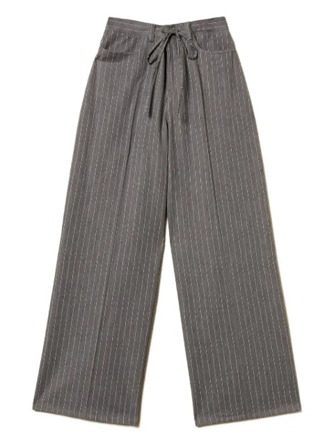 TWINSET pinstriped tie-waist palazzo pants