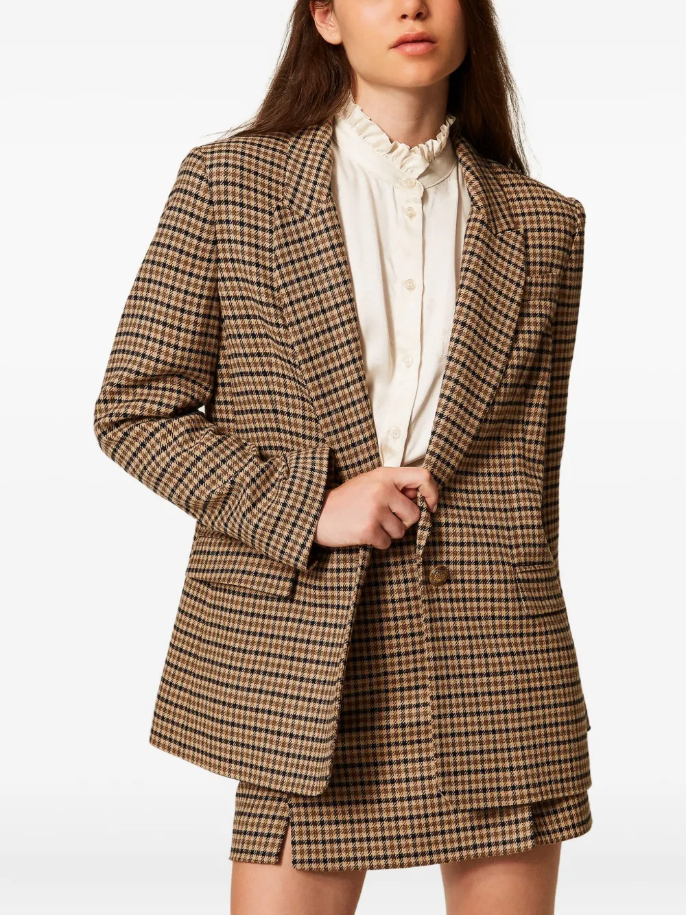 TWINSET checked-print single-breasted blazer | Blazers | Image 2
