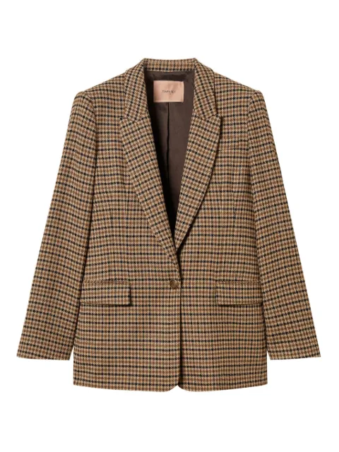 TWINSET blazer con botones y cuadros estampados