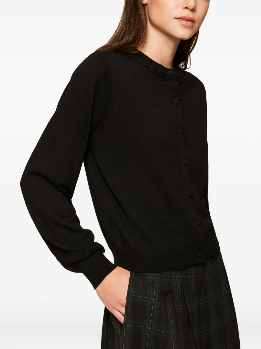 TWINSET Vest met ronde hals Zwart