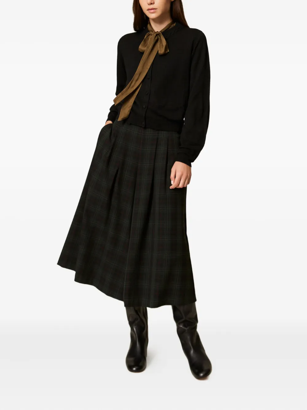 TWINSET Vest met ronde hals Zwart