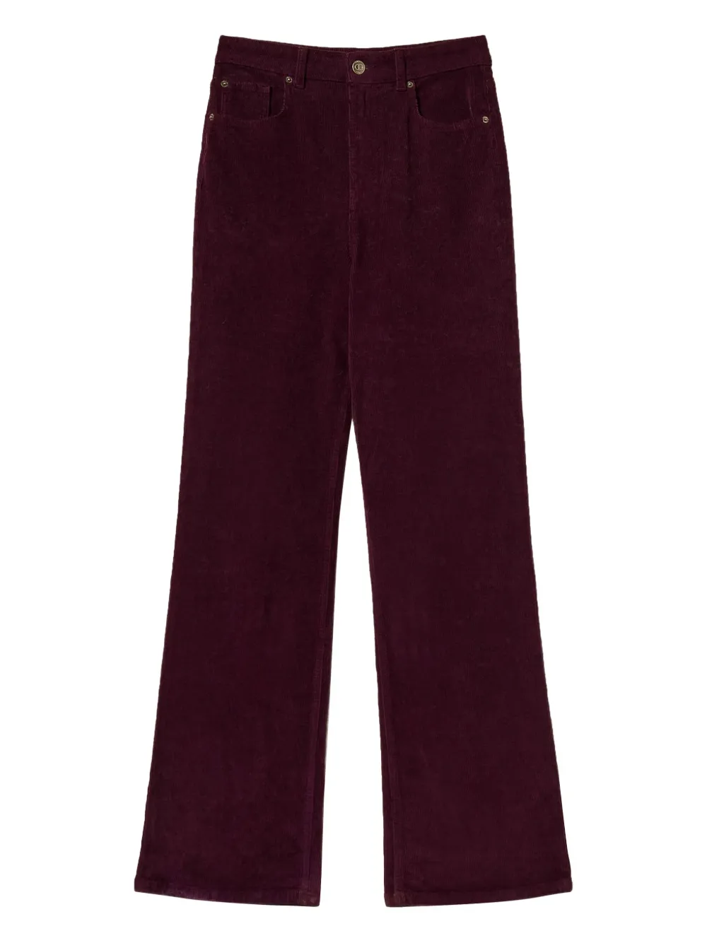 TWINSET five-pocket corduroy trousers | Purple | Image 1