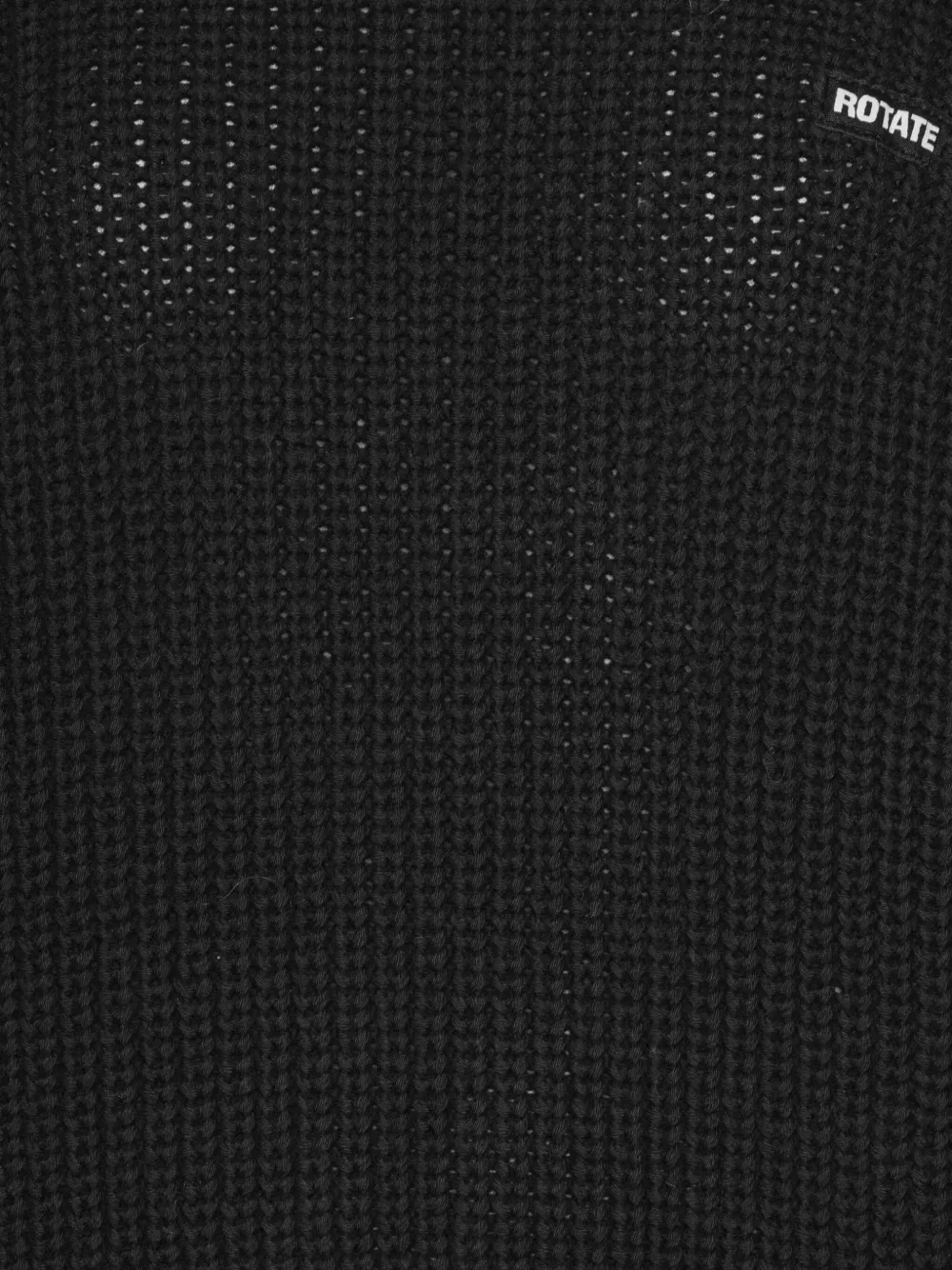 ROTATE BIRGER CHRISTENSEN Geribbelde coltrui Zwart