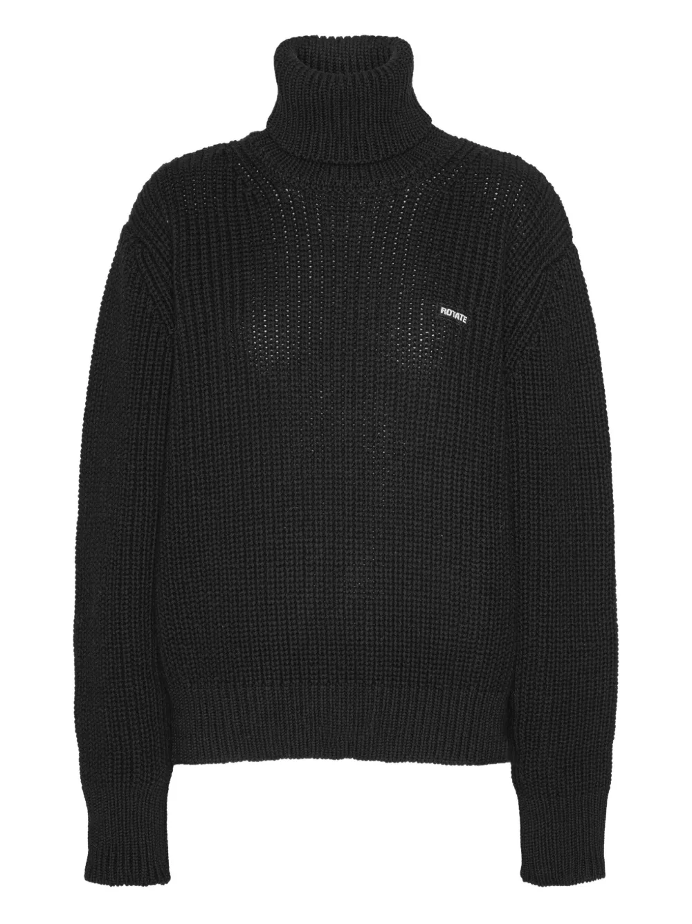 ROTATE BIRGER CHRISTENSEN ribbed turtleneck sweater | Black | Image 1