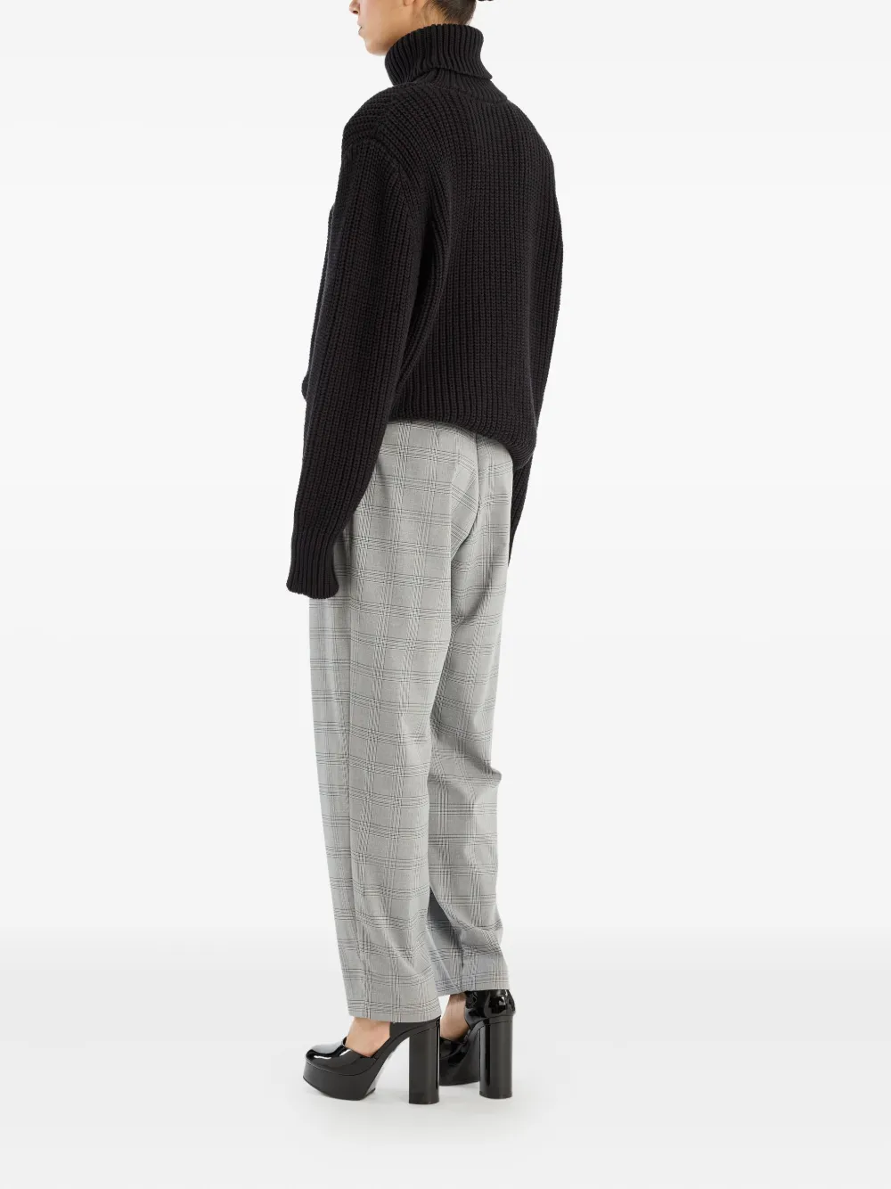 ROTATE BIRGER CHRISTENSEN Geribbelde coltrui Zwart