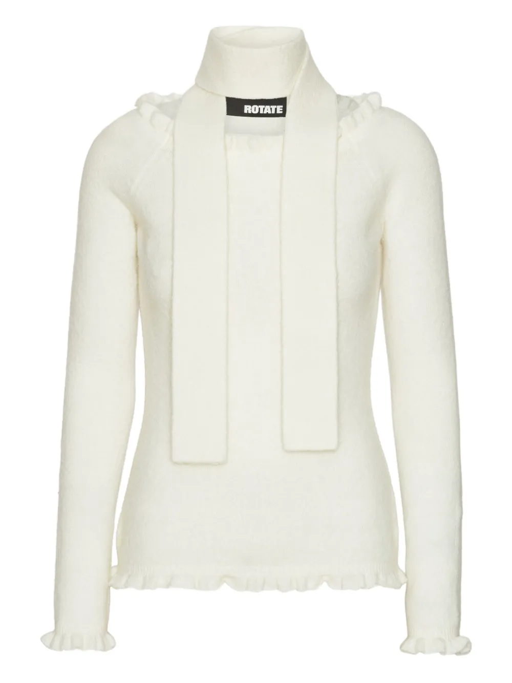 ROTATE BIRGER CHRISTENSEN ruffled-detail off-shoulder top | Neutrals | Image 1