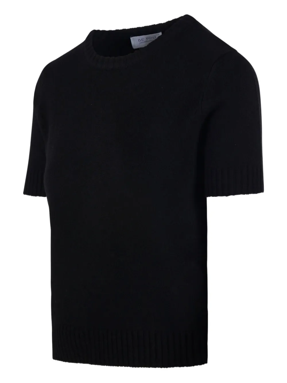 Beyou Short-sleeve Round-neck Jumper In Multi