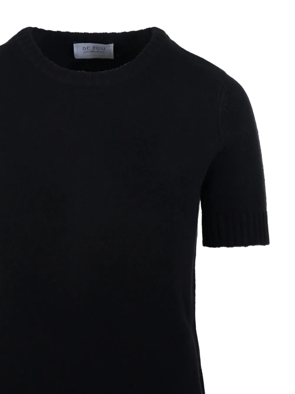 Beyou Short-sleeve Round-neck Jumper In Multi