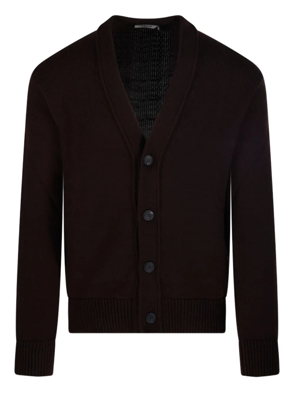 Altea Buttoned V-neck Cardigan In Brown