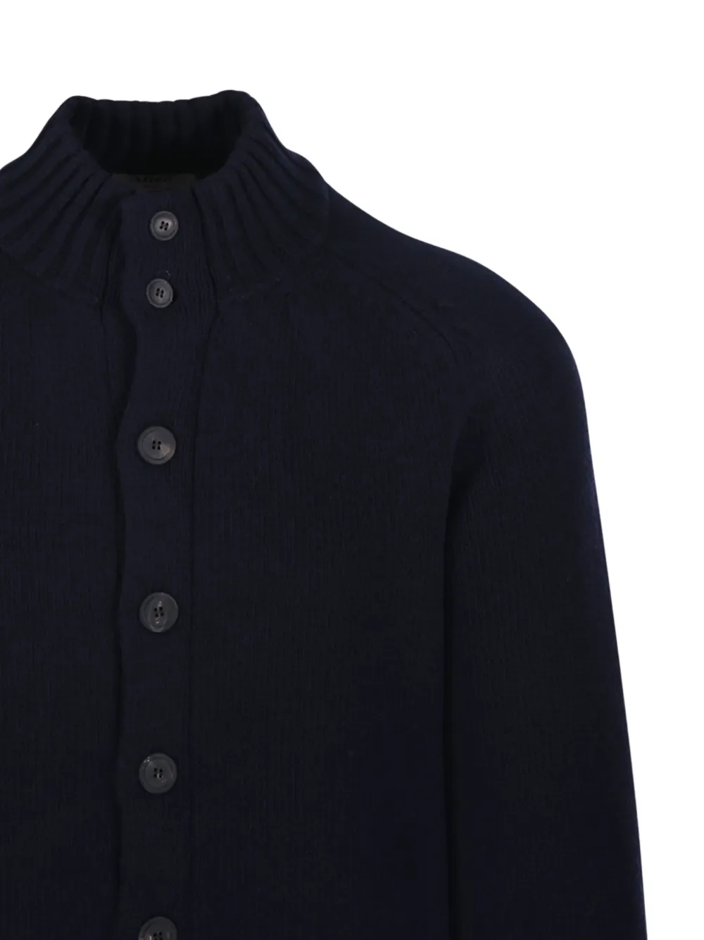 Altea mock-neck buttoned cardigan Blauw