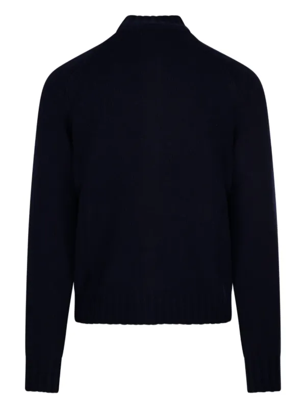 【altea】ニットカーディガン Altea モックネック カーディガン | ブルー | FARFETCH JP