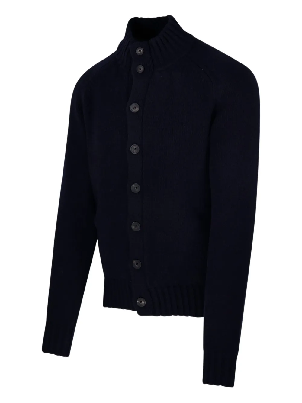 Altea mock-neck buttoned cardigan | Blue | Image 1