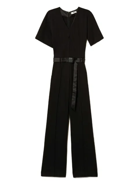 TWINSET buckle-fastening V-neck jumpsuit