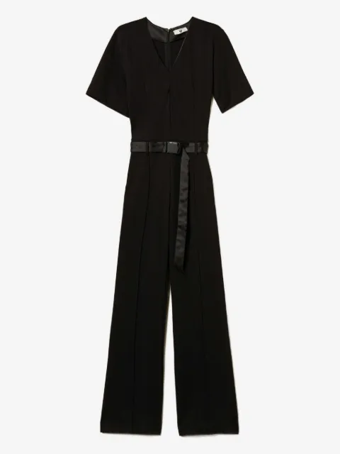 TWINSET buckle-fastening V-neck jumpsuit