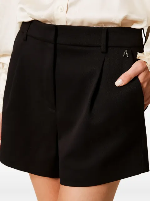 TWINSET Shorts met geplooide voorkant