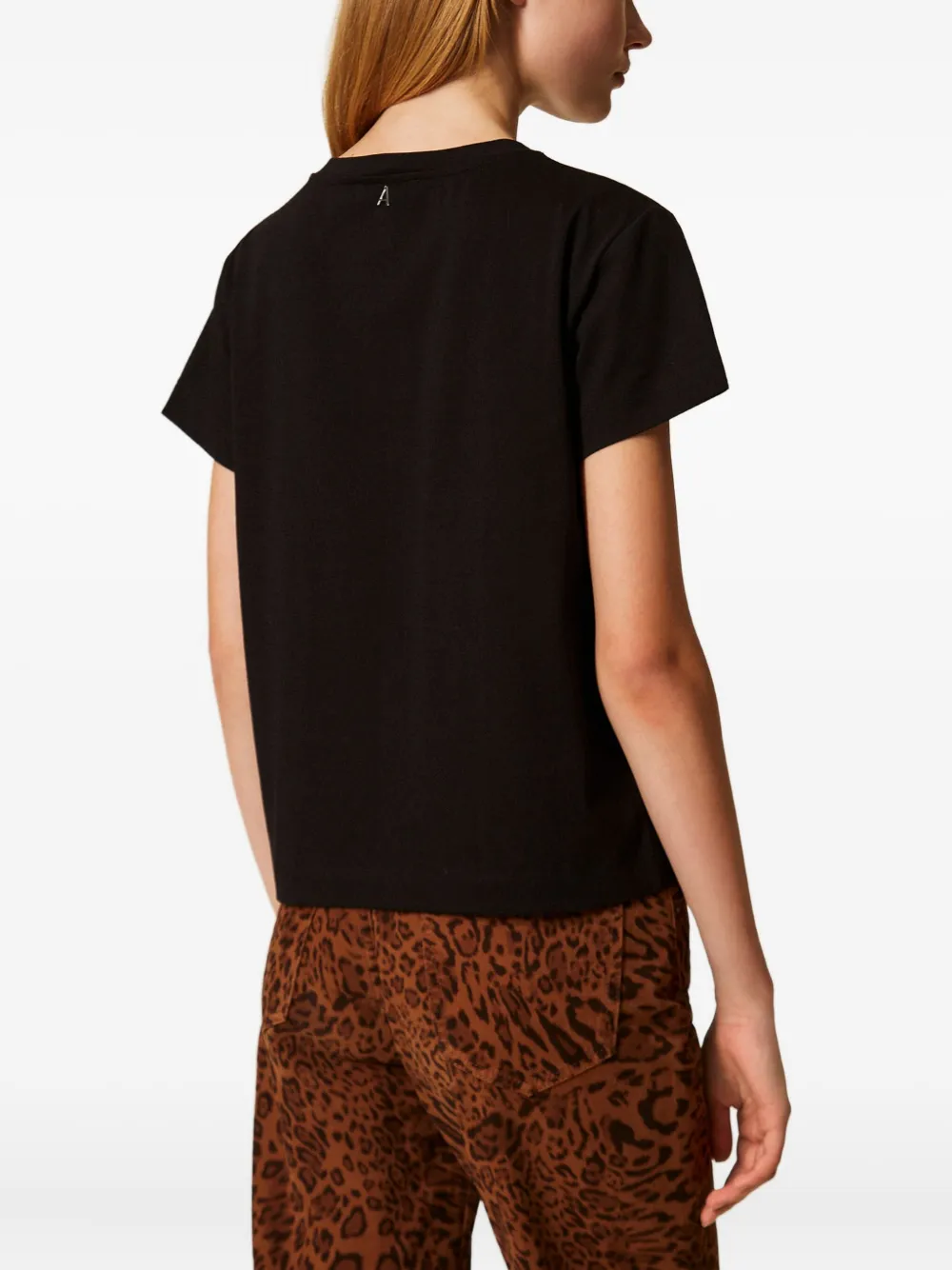 TWINSET T-shirt met borduurwerk Zwart