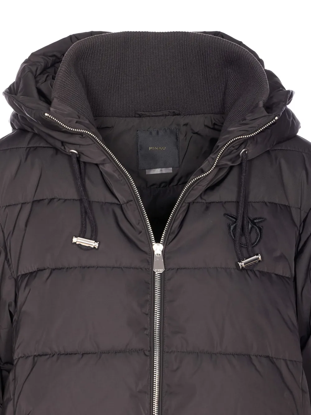 PINKO hooded puffer jacket Grijs