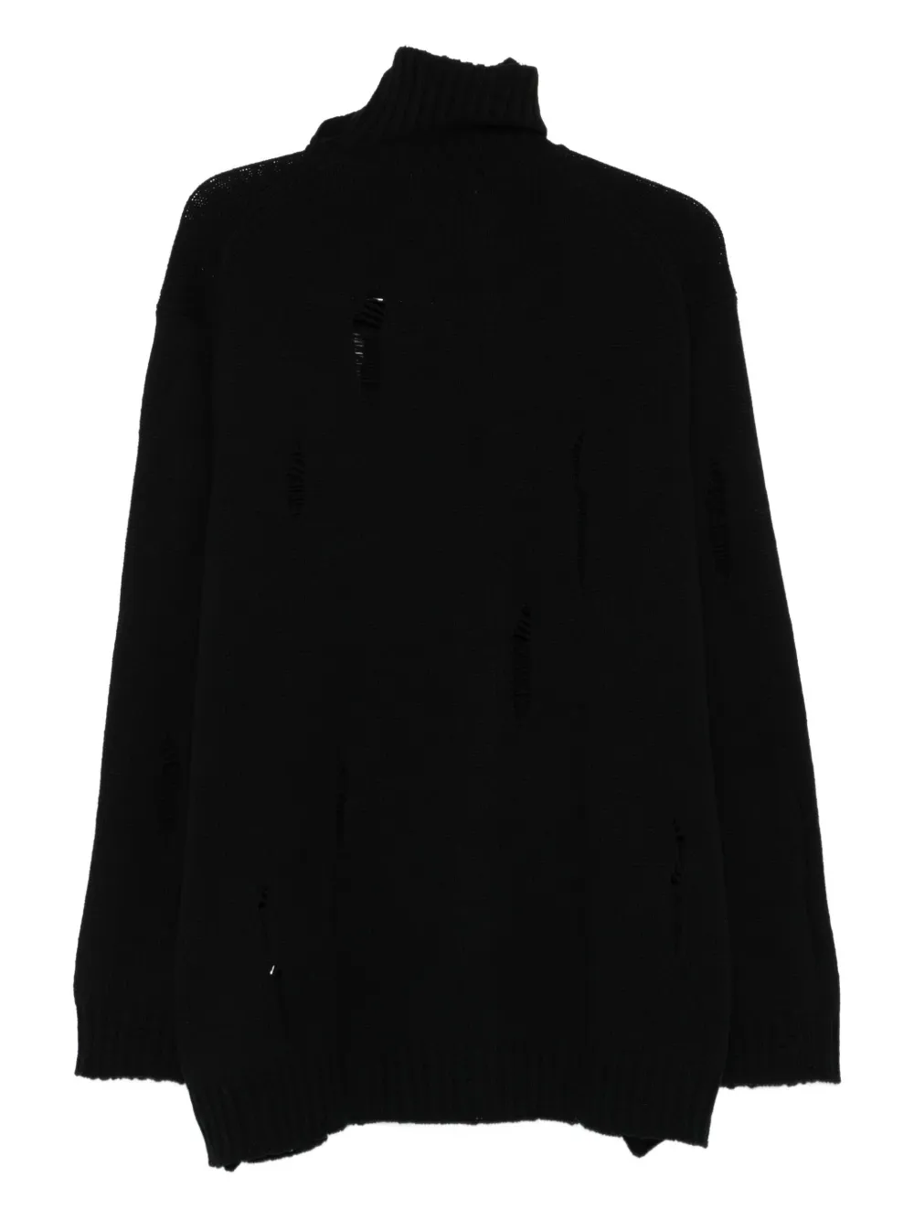 Yohji Yamamoto Vest met gerafeld effect Zwart