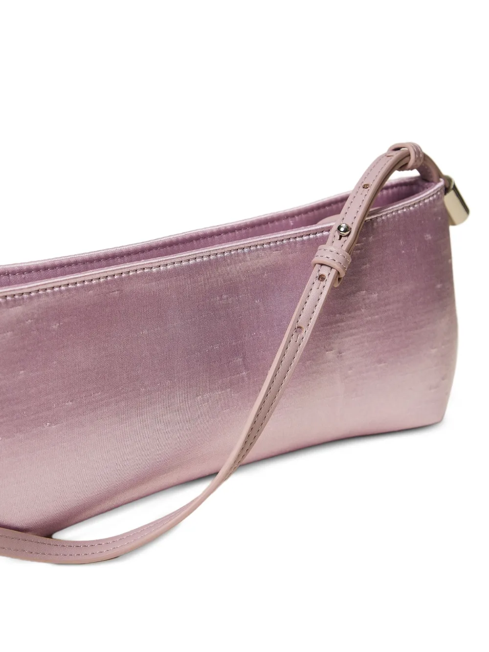 TWINSET Shantung schoudertas met metallic-effect Paars