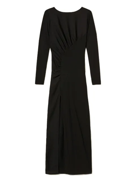 TWINSET gathered side-slit maxi dress