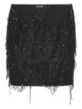 ROTATE BIRGER CHRISTENSEN sequin-embellished fringe skirt - Black