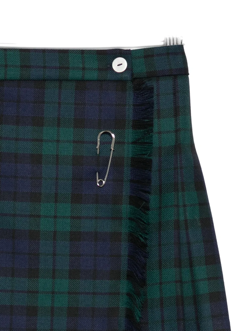 Mariella Ferrari Geruite mini-plooirok Blauw