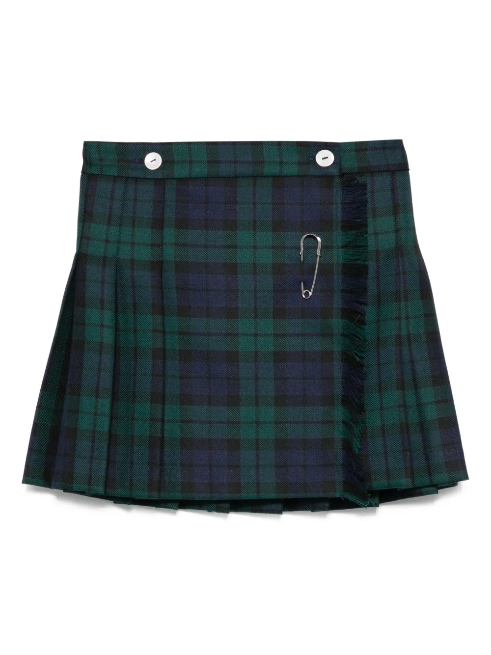 Mariella Ferrari Geruite mini-plooirok Blauw