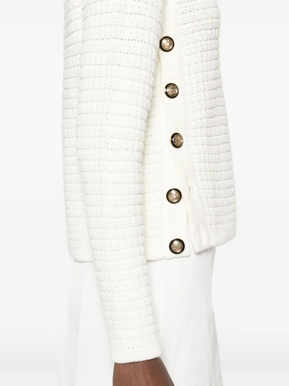 Ba&sh Gael Button-embellished Sweater In Neutral