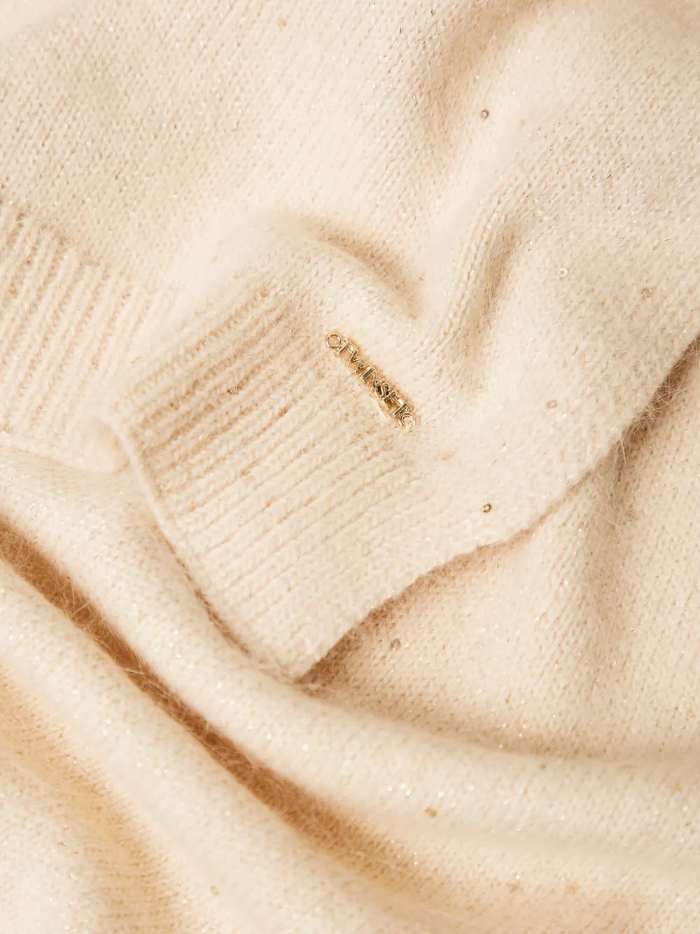 TWINSET Sjaal met pailletten - Beige