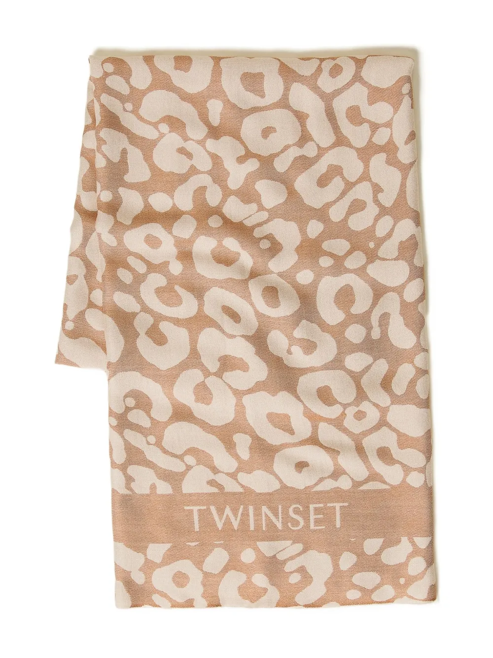 TWINSET Sjaal met luipaardprint Bruin