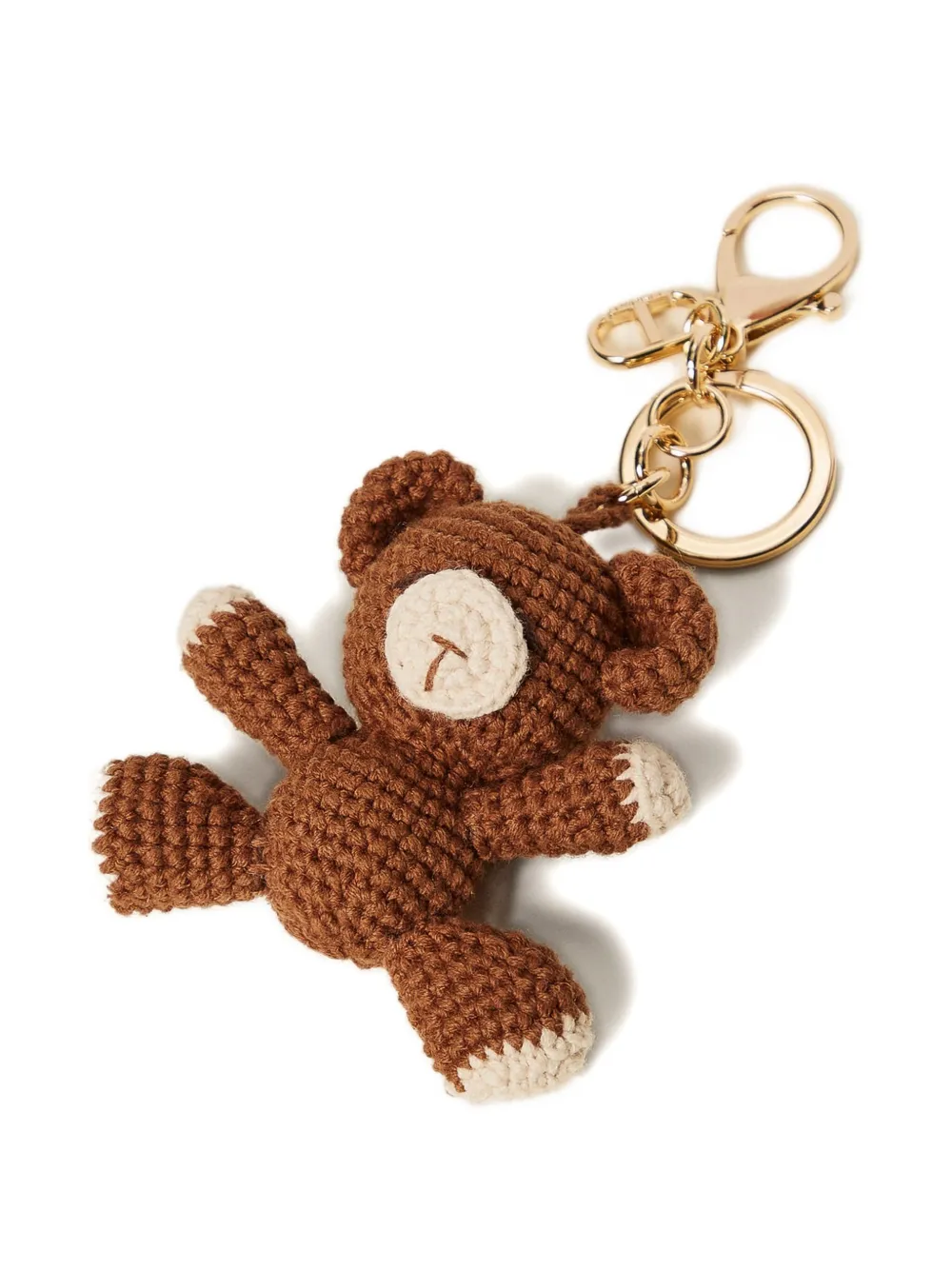 Twinset Teddy-bear Keyring In Brown