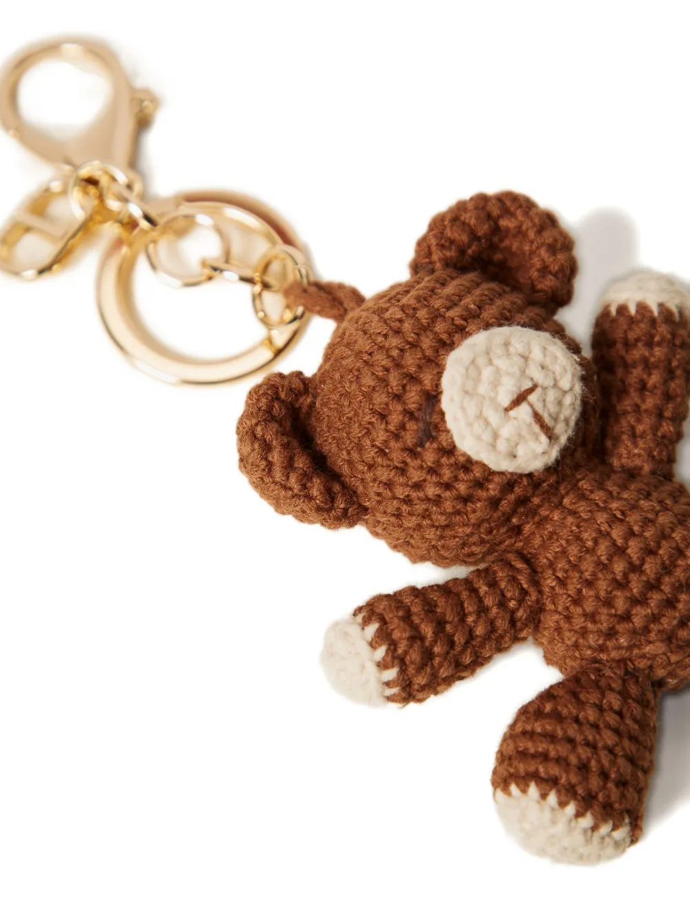 Twinset Teddy-bear Keyring In Brown