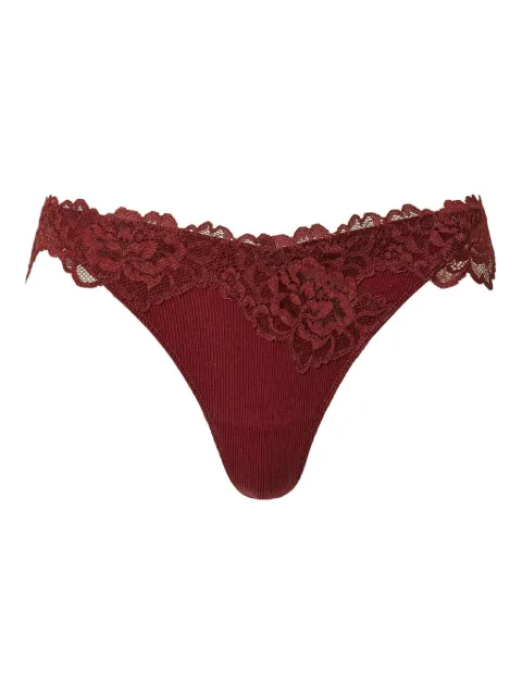 TWINSET ribbed lace thong